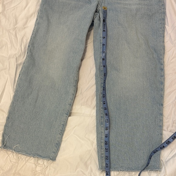 Madewell Women's Light denim Perfect Vintage Wide-leg Crop Jeans - Picture 3 of 6